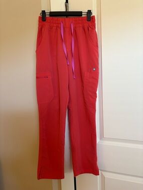 FIGS high waisted straight leg scrub pants